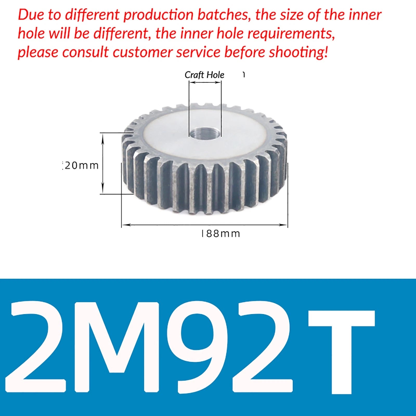 1/1.5/2 Mod 12T-150T Spur Gear 45# Steel Pinion Gear Thickn10-20mm Transmission