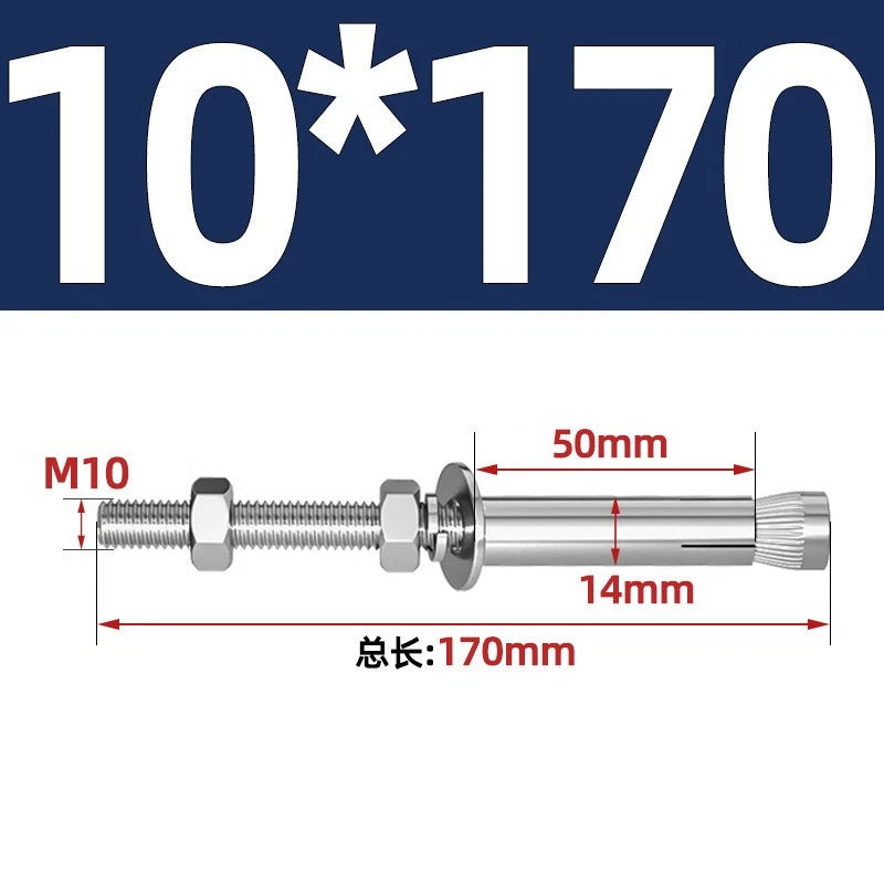 M6-M20 Stainless Steel Concrete Expansion Anchor Bolts – Extra Long