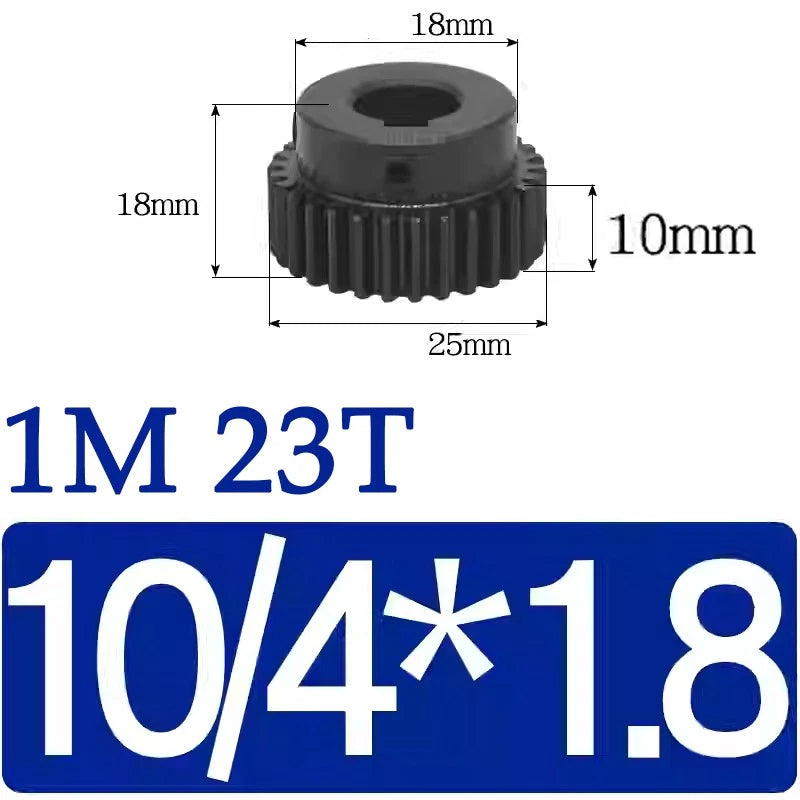 Spur Gears 1 Mod Transmission Gear With Step 45# Steel Pinion Motor Gear 10T~29T