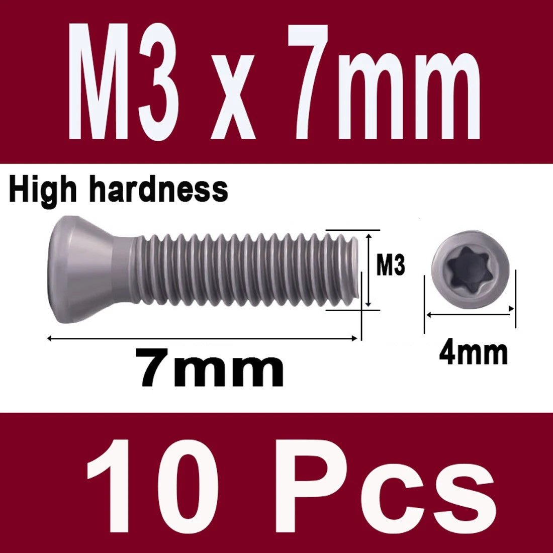 12.9 Grade Torx Flat Head Machine Screws — Carbon Steel, M1.6 to M6 - HomeDIYer