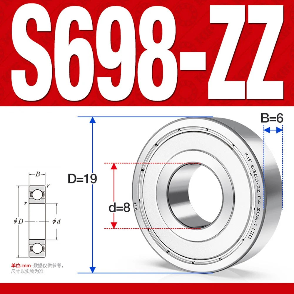 Stainless Steel Mini Deep Groove Ball Bearing Small Bearings Inner Dia-Ø 2mm-9mm