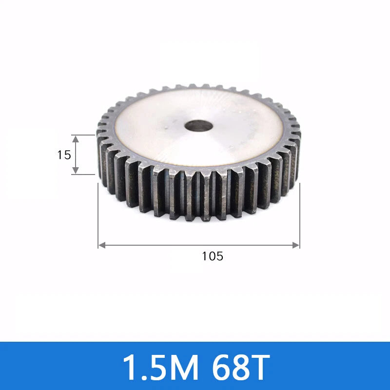 Spur Gears Pinion Gear 1.5/2.5/3/4/5 Mod Transmission Gears 45# Steel Flat Gears