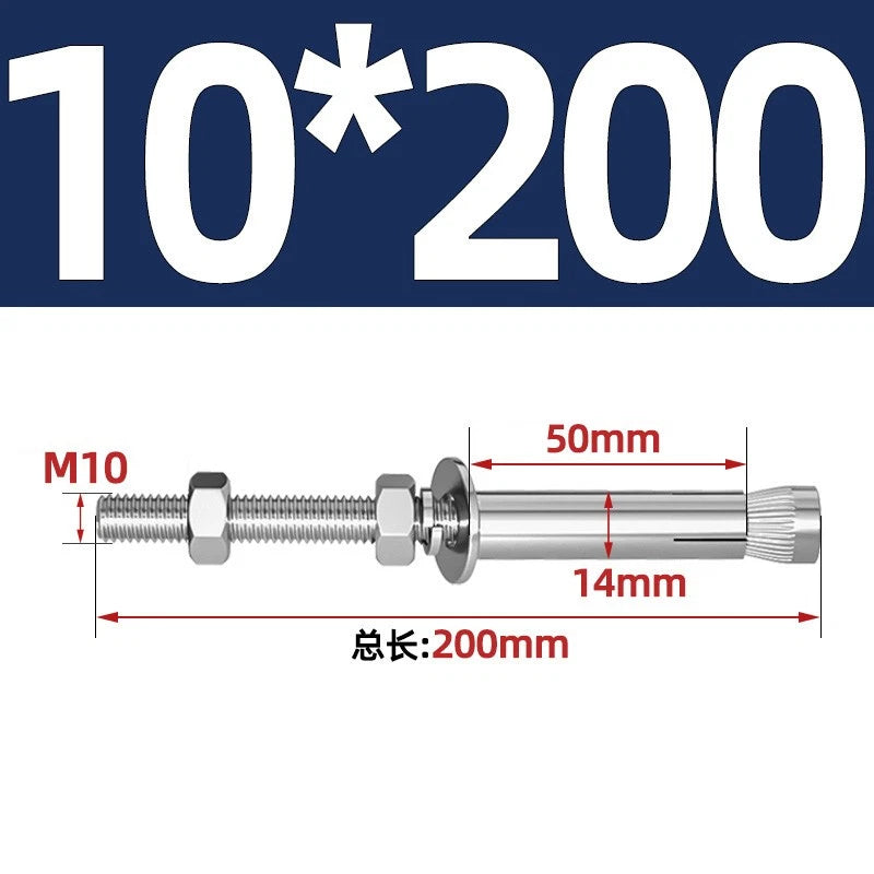 M6-M20 Stainless Steel Concrete Expansion Anchor Bolts – Extra Long