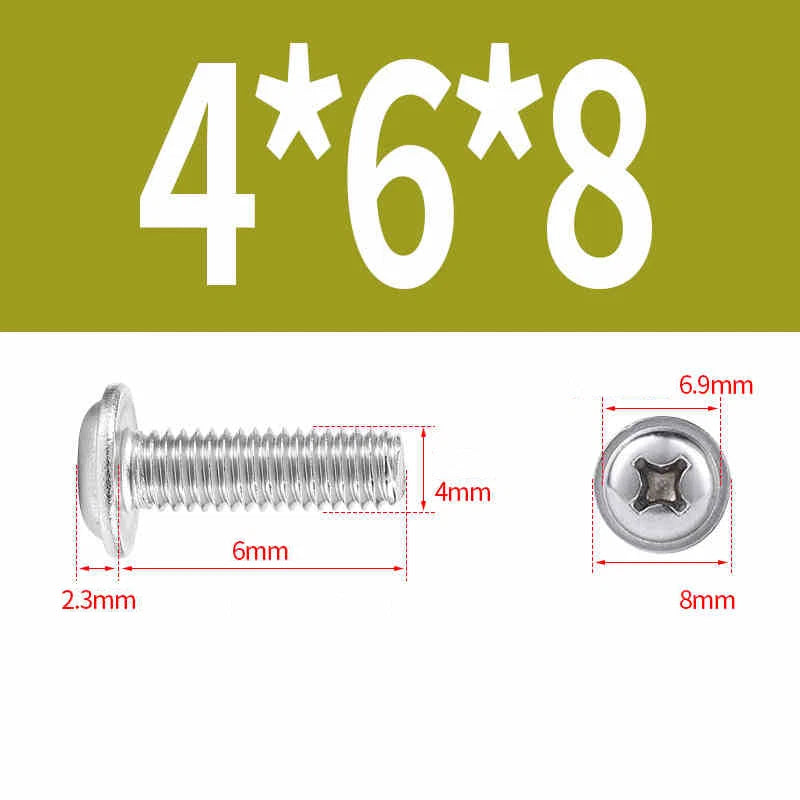 Phillips Flanged Pan Head Machine Screws M1.4 to M4 Multiple Lengths