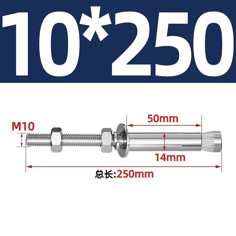 M6-M20 Stainless Steel Concrete Expansion Anchor Bolts – Extra Long