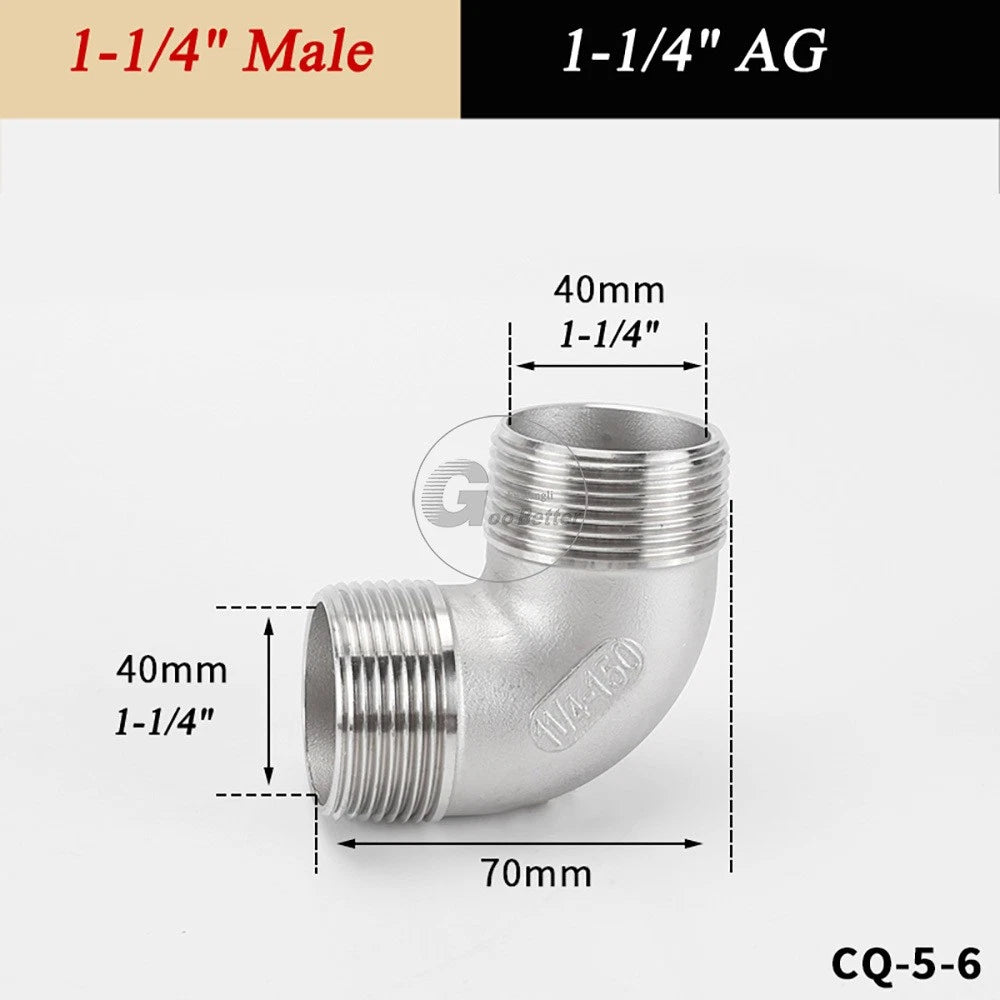 A2 Stainless Steel BSP Reducer Elbow Pipe Fittings | 1/8" to 4" Male Female