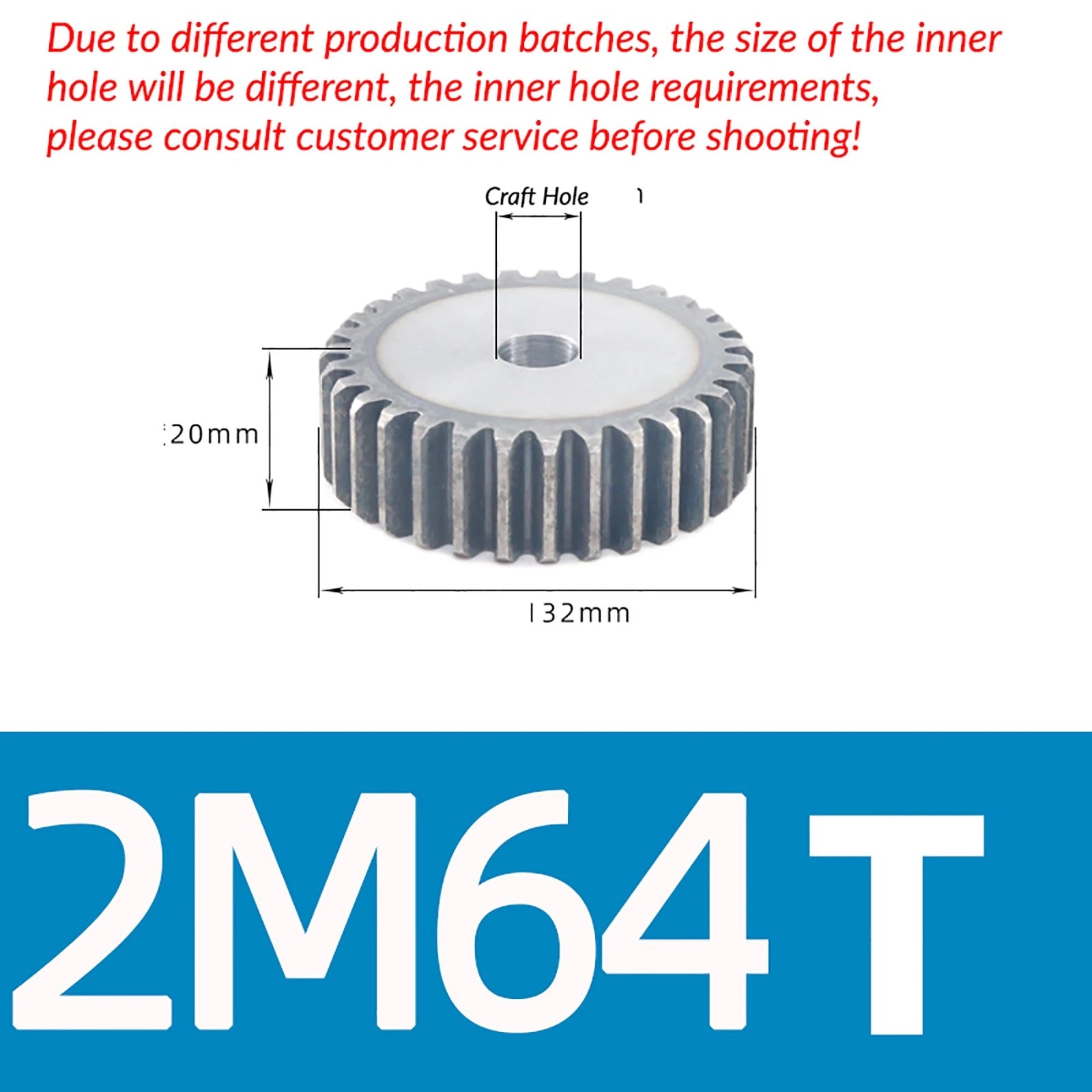 1/1.5/2 Mod 12T-150T Spur Gear 45# Steel Pinion Gear Thickn10-20mm Transmission