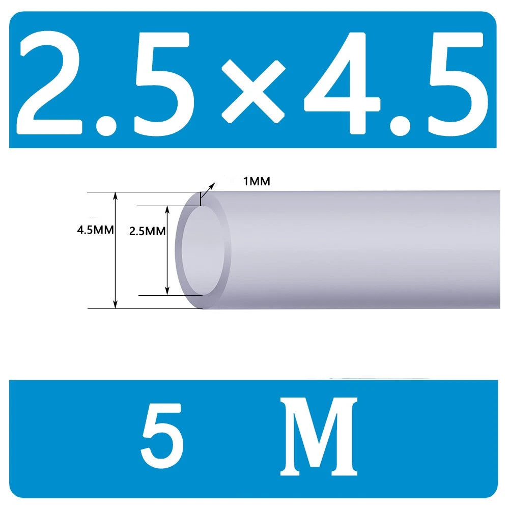 Food Grade Clear Translucent Silicone Tube Heat Resistant Hose Pipe Soft Rubber