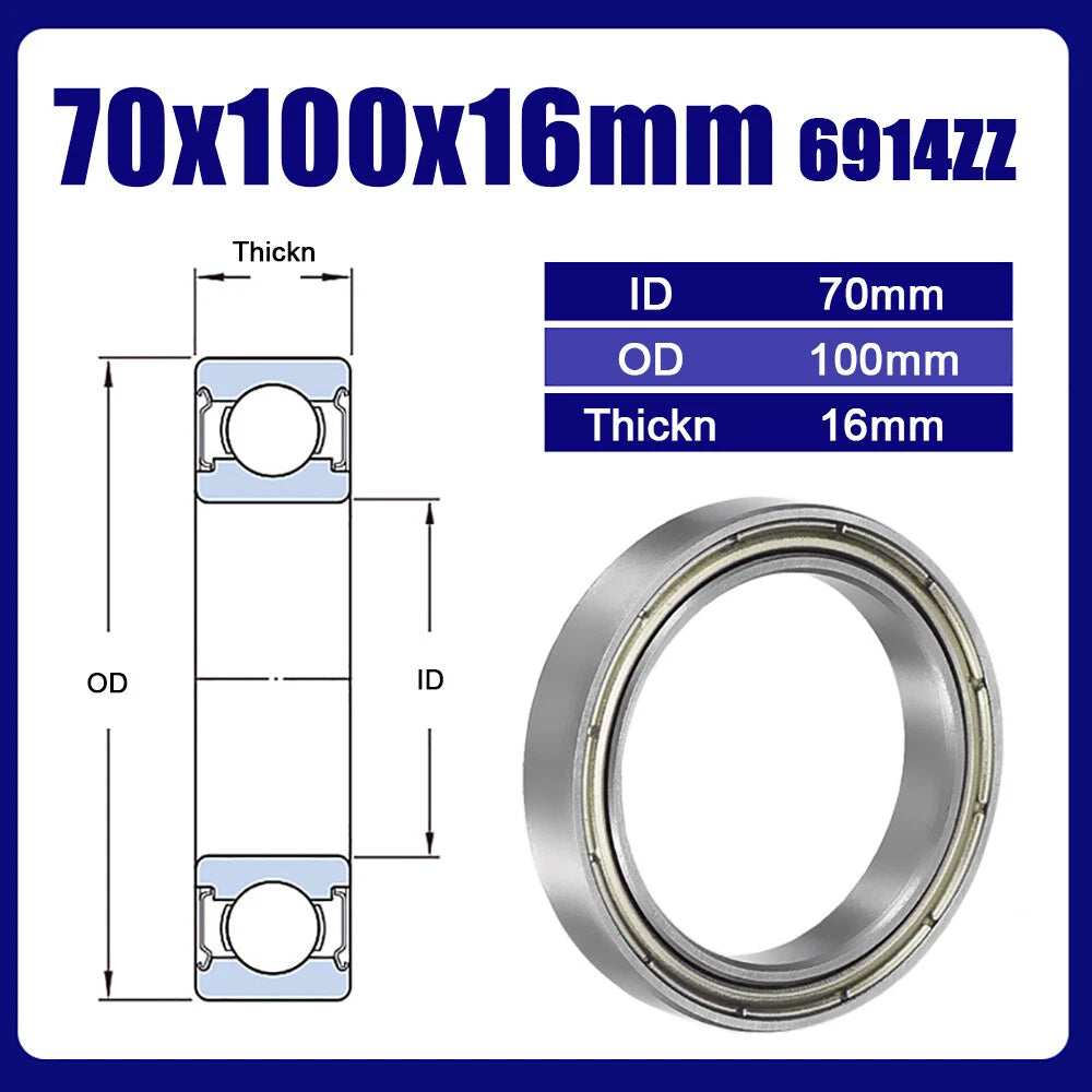Thin Wall Bearings Deep Groove Ball Bearing ZZ or RZ, Sealed, - Models Complete