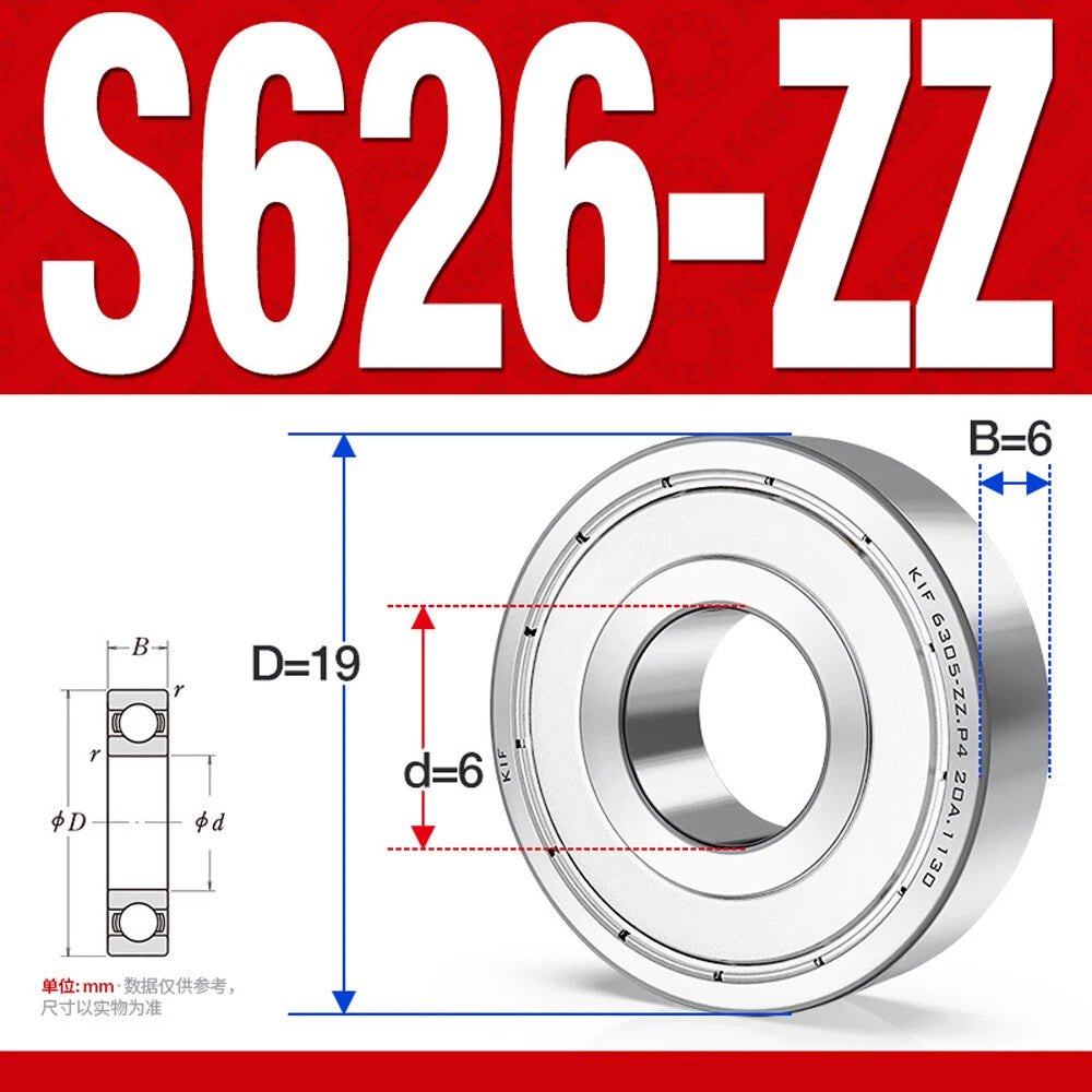 Miniature Stainless Deep Groove Ball Bearing Small Bearings Inner Dia-Ø 2mm-35mm
