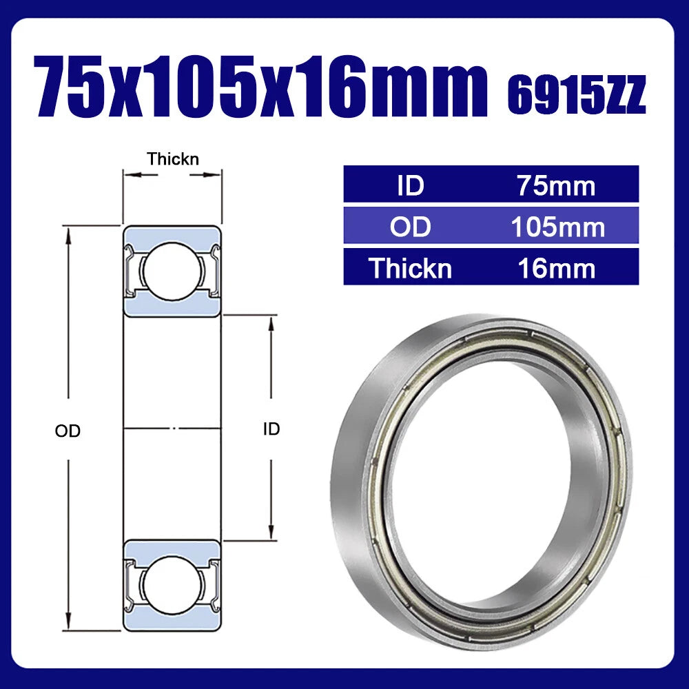Thin Wall Bearings Deep Groove Ball Bearing ZZ or RZ, Sealed, - Models Complete