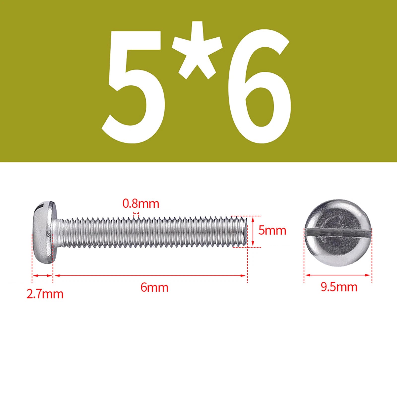 M1.6 to M10 Slotted Cheese Head Machine Screws | A2 Stainless Steel DIN 84
