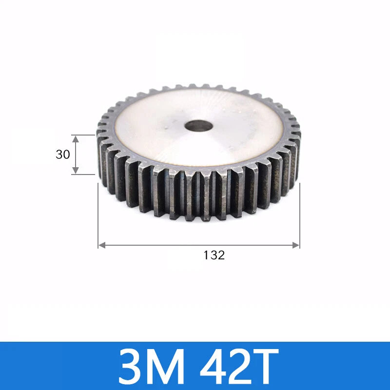 Spur Gears Pinion Gear 1.5/2.5/3/4/5 Mod Transmission Gears 45# Steel Flat Gears