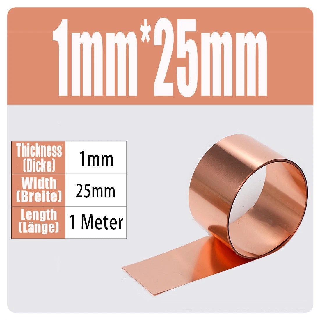 99.9% Flexible Pure Cu Metal Foil Plate Strip 0.01~1mm Thick Copper Sheet Roll