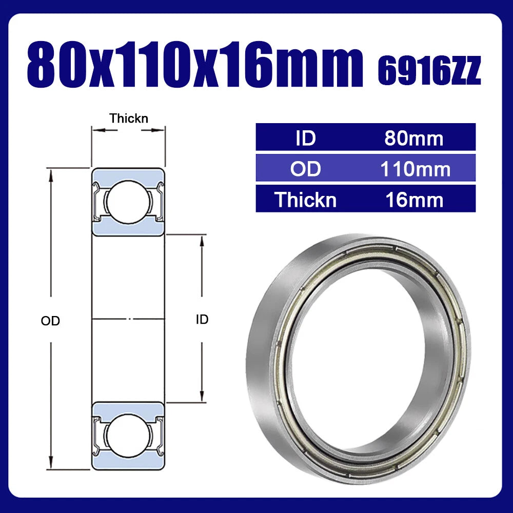 Thin Wall Bearings Deep Groove Ball Bearing ZZ or RZ, Sealed, - Models Complete
