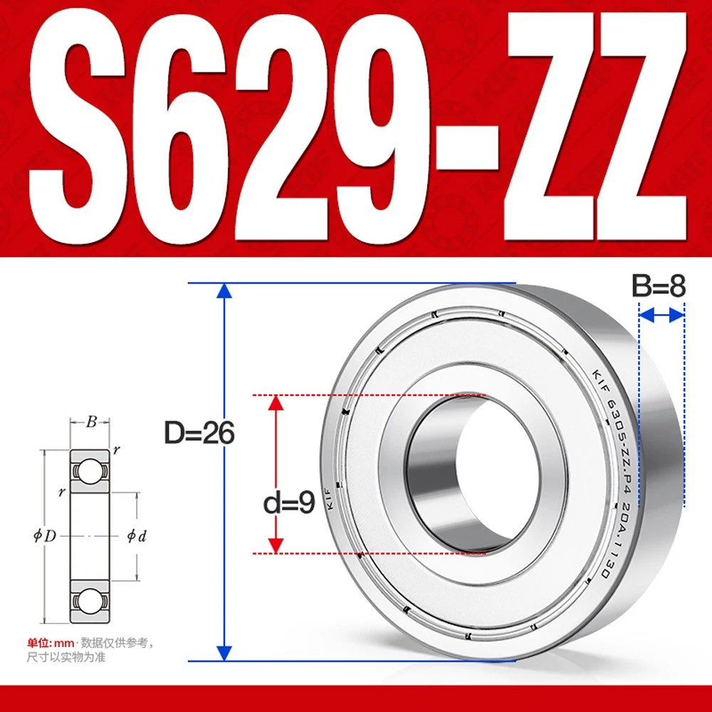 Stainless Steel Mini Deep Groove Ball Bearing Small Bearings Inner Dia-Ø 2mm-9mm