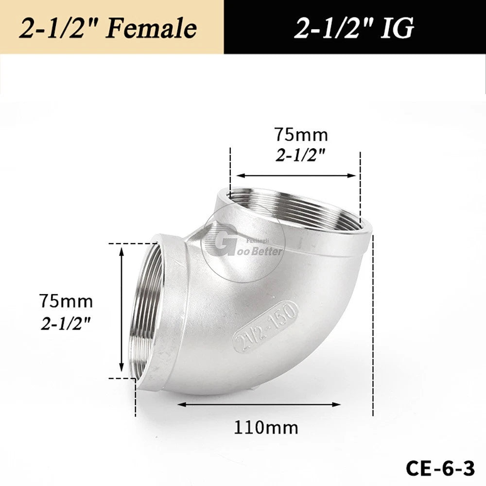 A2 Stainless Steel BSP Reducer Elbow Pipe Fittings | 1/8" to 4" Male Female