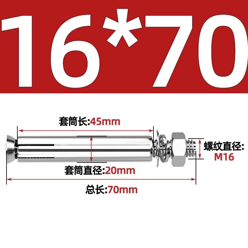 Stainless Steel Expansion Anchor Bolts for Concrete & Masonry — M6 to M20