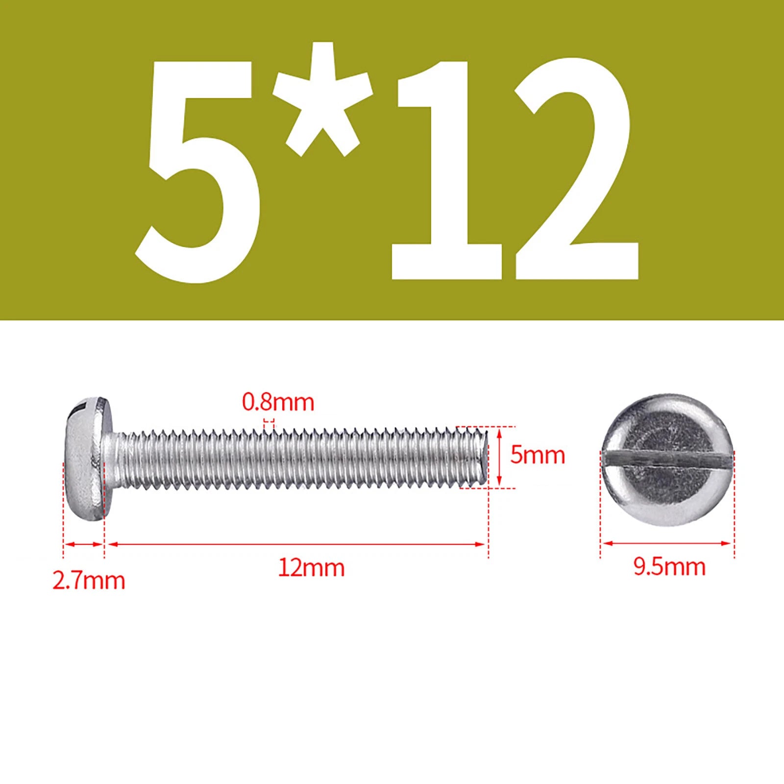 M1.6 to M10 Slotted Cheese Head Machine Screws | A2 Stainless Steel DIN 84