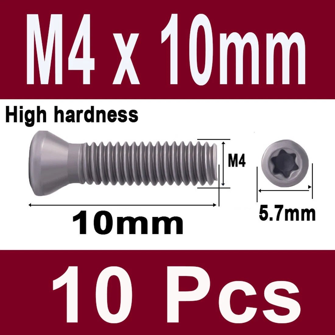 12.9 Grade Torx Flat Head Machine Screws — Carbon Steel, M1.6 to M6 - HomeDIYer