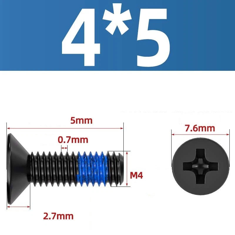 M1.2–M6 Phillips Flat Head Machine Screws | Carbon Steel | Black & Nickel Plated