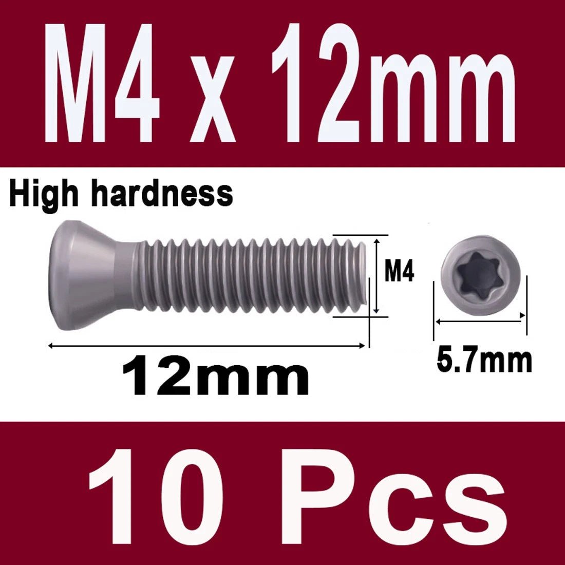 12.9 Grade Torx Flat Head Machine Screws — Carbon Steel, M1.6 to M6 - HomeDIYer