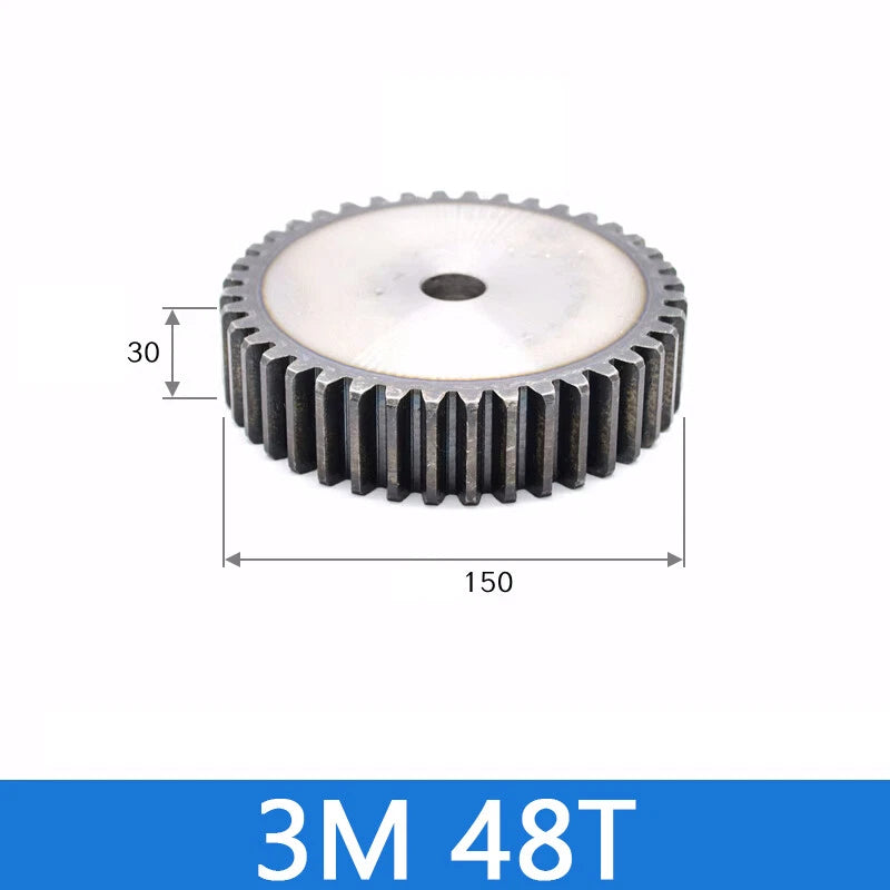 Spur Gears Pinion Gear 1.5/2.5/3/4/5 Mod Transmission Gears 45# Steel Flat Gears