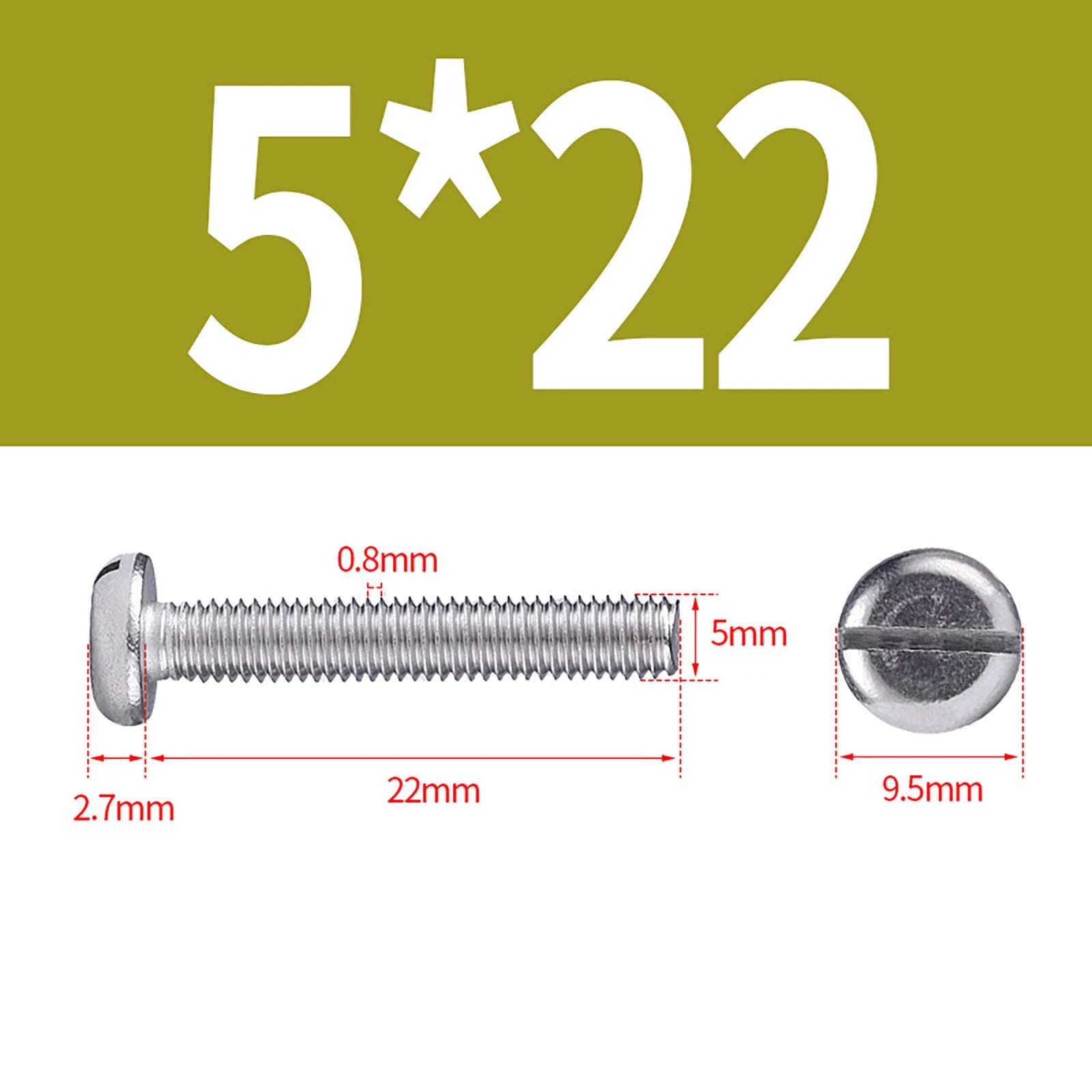 M1.6 to M10 Slotted Cheese Head Machine Screws | A2 Stainless Steel DIN 84