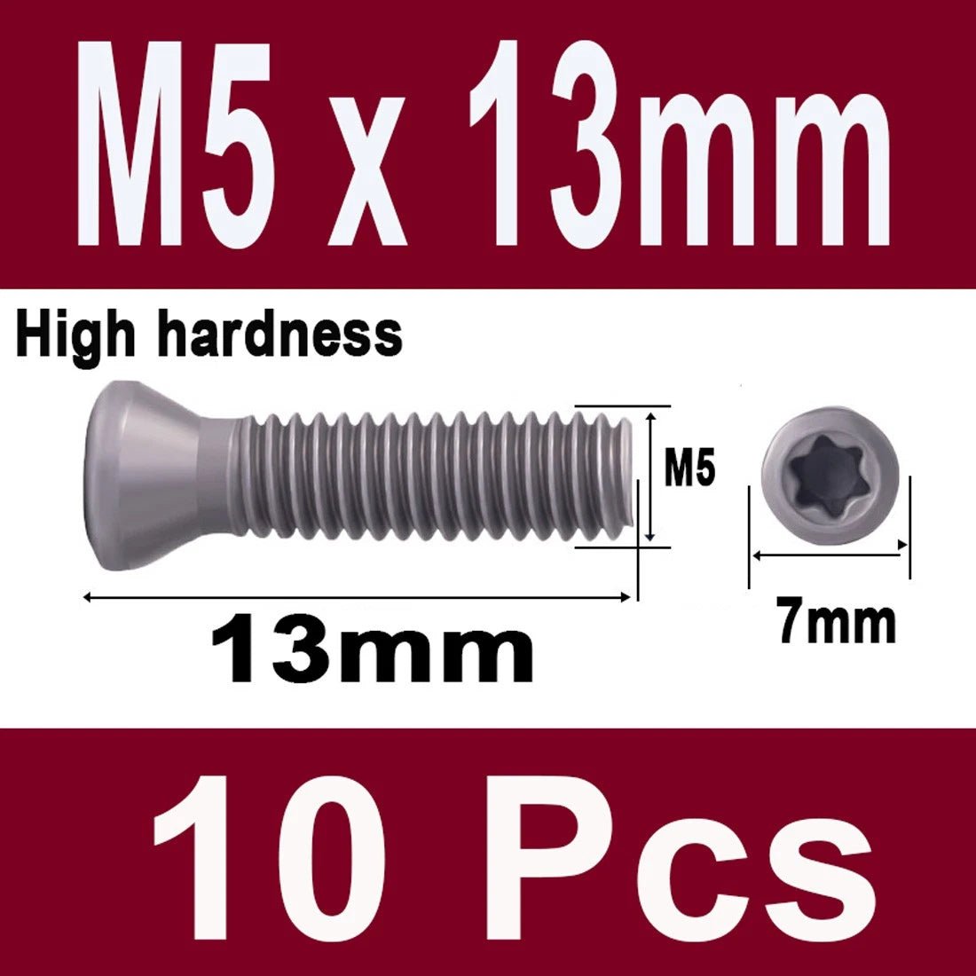 12.9 Grade Torx Flat Head Machine Screws — Carbon Steel, M1.6 to M6 - HomeDIYer