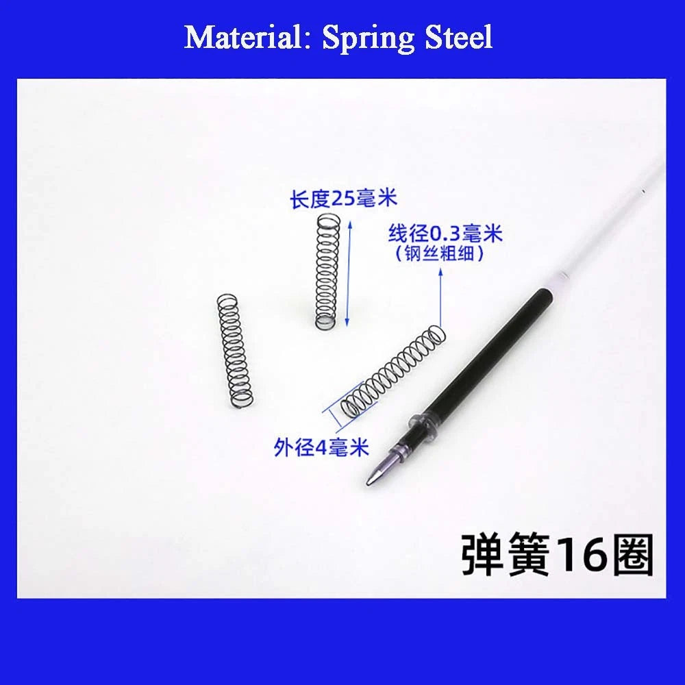 Spring Steel Small Compression Spring 0.2/0.3/0.4mm Wire Diameter 3-50mm Length