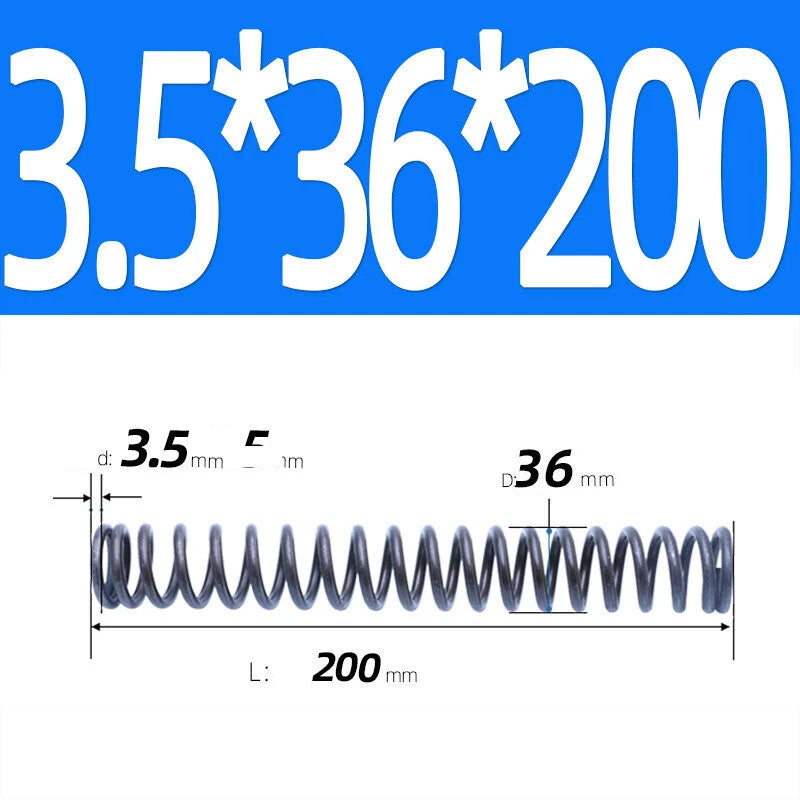 200mm Length Stainless Steel Compression Spring 2 - 4mm Pressure/ Coil Springs