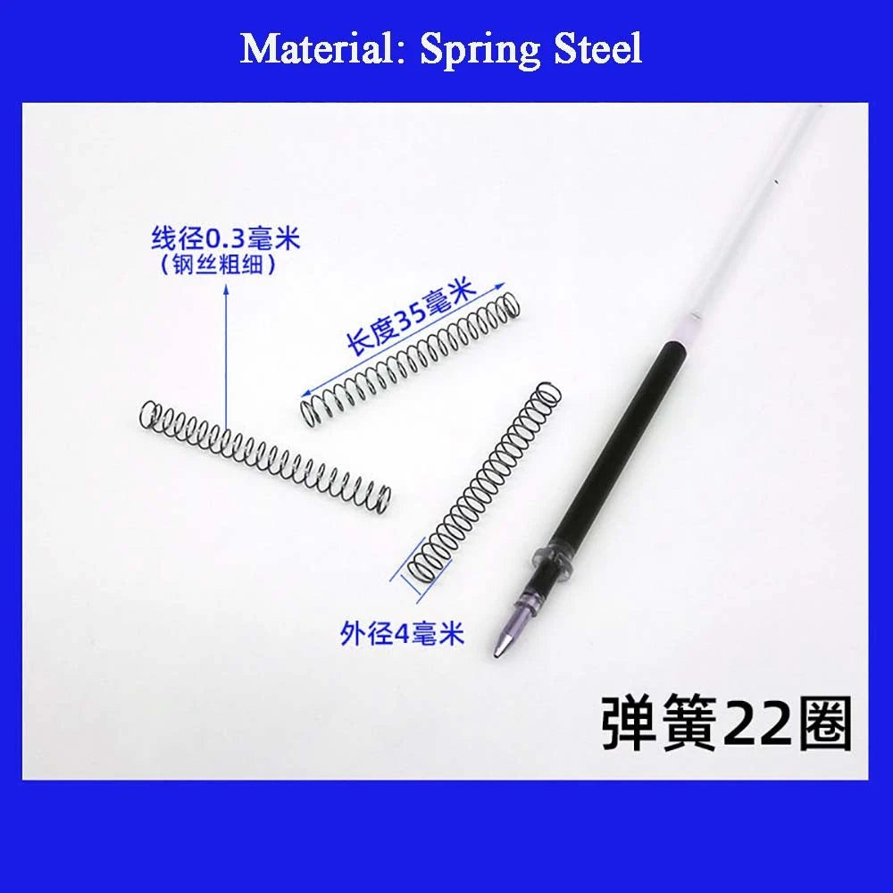 Spring Steel Small Compression Spring 0.2/0.3/0.4mm Wire Diameter 3-50mm Length
