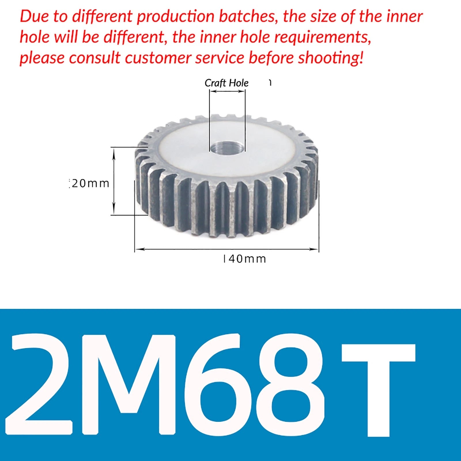 1/1.5/2 Mod 12T-150T Spur Gear 45# Steel Pinion Gear Thickn10-20mm Transmission