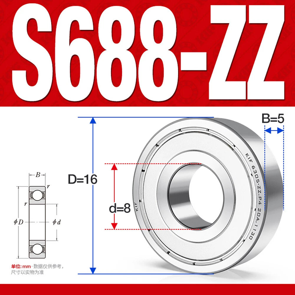Miniature Stainless Deep Groove Ball Bearing Small Bearings Inner Dia-Ø 2mm-35mm