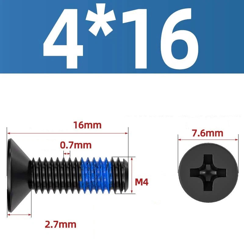 M1.2–M6 Phillips Flat Head Machine Screws | Carbon Steel | Black & Nickel Plated