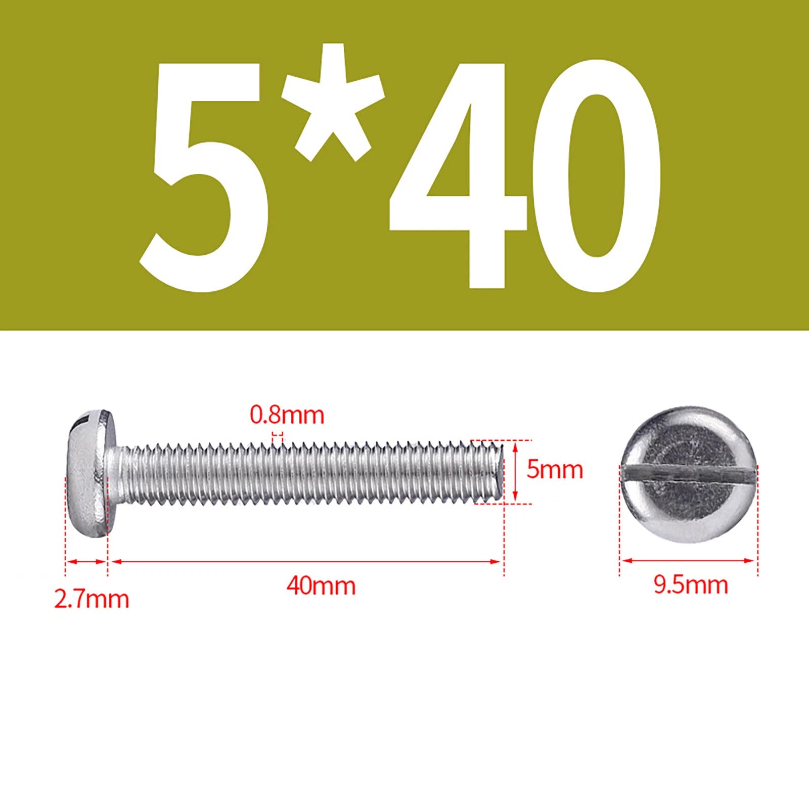 M1.6 to M10 Slotted Cheese Head Machine Screws | A2 Stainless Steel DIN 84