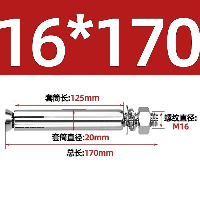 Stainless Steel Expansion Anchor Bolts for Concrete & Masonry — M6 to M20
