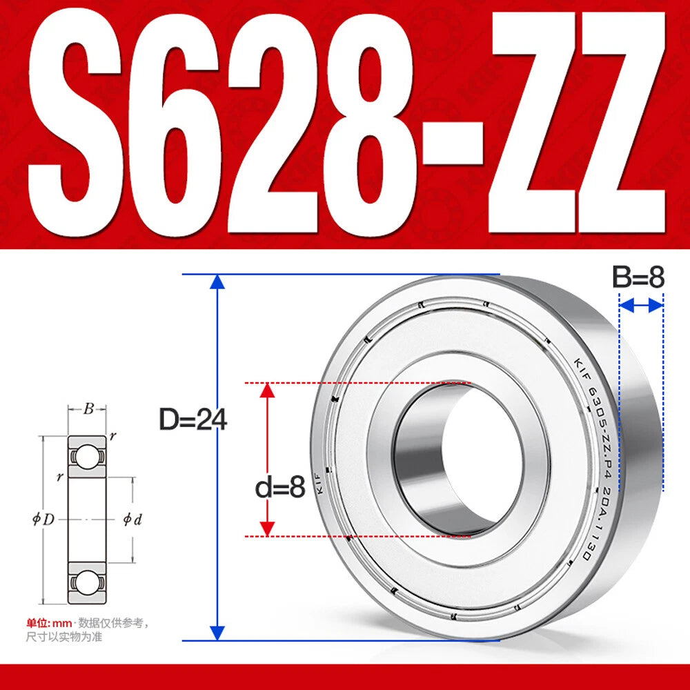 Miniature Stainless Deep Groove Ball Bearing Small Bearings Inner Dia-Ø 2mm-35mm