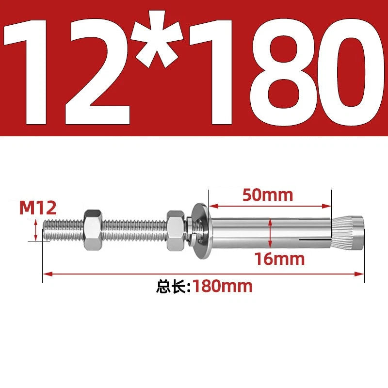 M6-M20 Stainless Steel Concrete Expansion Anchor Bolts – Extra Long