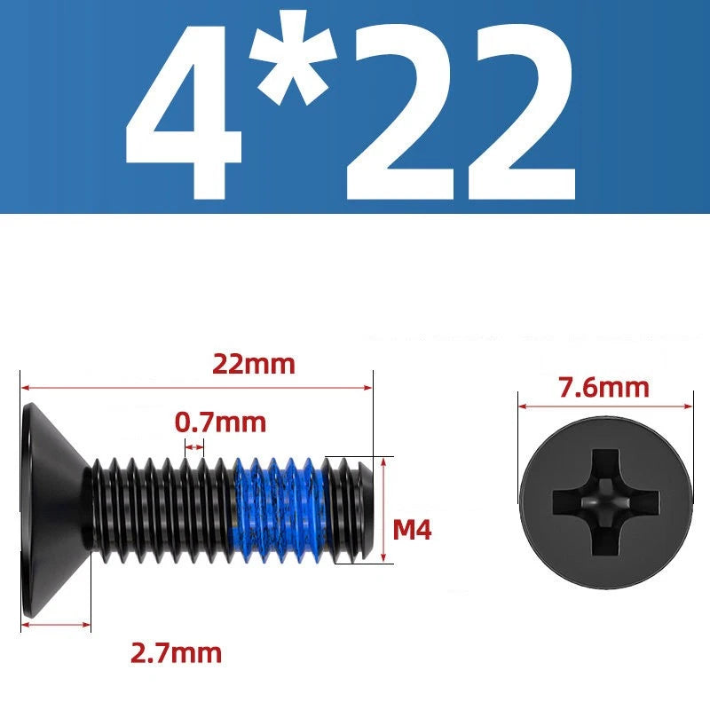 M1.2–M6 Phillips Flat Head Machine Screws | Carbon Steel | Black & Nickel Plated