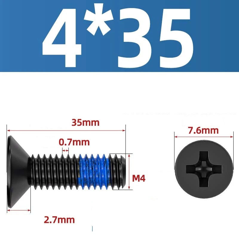M1.2–M6 Phillips Flat Head Machine Screws | Carbon Steel | Black & Nickel Plated