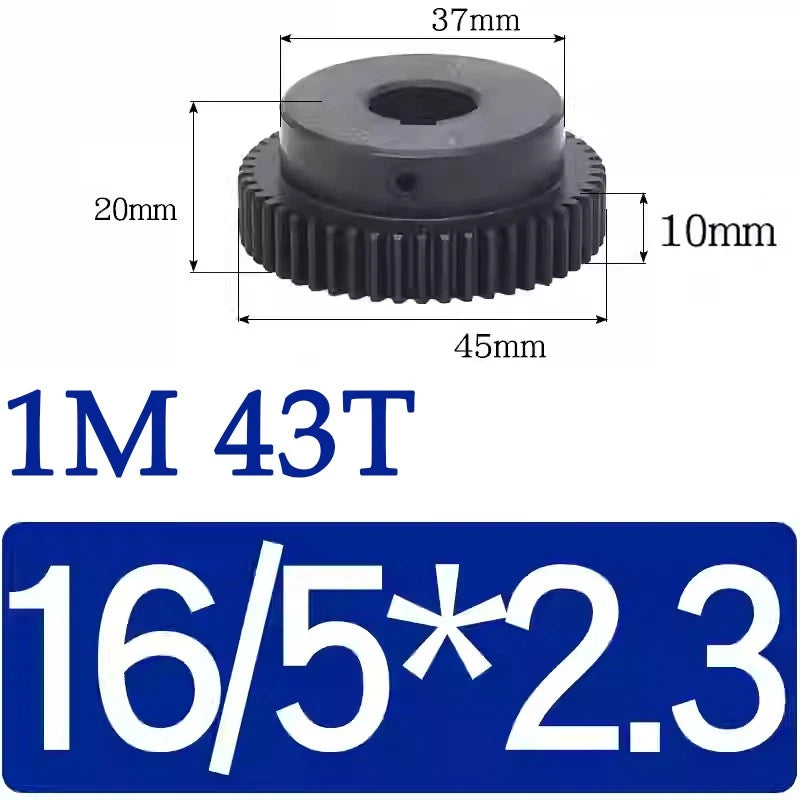 Spur Gears 1 Mod Transmission Gear With Step 45# Steel Pinion Motor Gear 30T~44T
