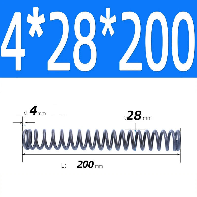 200mm Length Stainless Steel Compression Spring 2 - 4mm Pressure/ Coil Springs