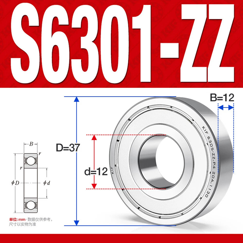 Miniature Stainless Deep Groove Ball Bearing Small Bearings Inner Dia-Ø 2mm-35mm