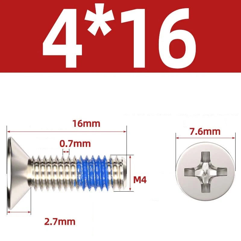 M1.2–M6 Phillips Flat Head Machine Screws | Carbon Steel | Black & Nickel Plated