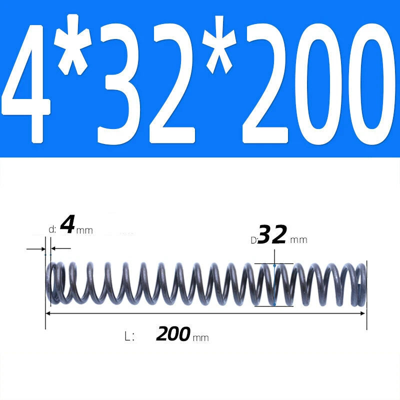 200mm Length Stainless Steel Compression Spring 2 - 4mm Pressure/ Coil Springs