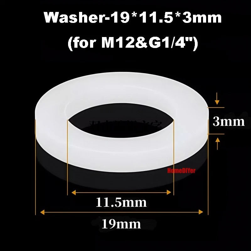 Plastic Barbed Hose Reducer Connector — Straight Thread Joiner for Air & Water Tube
