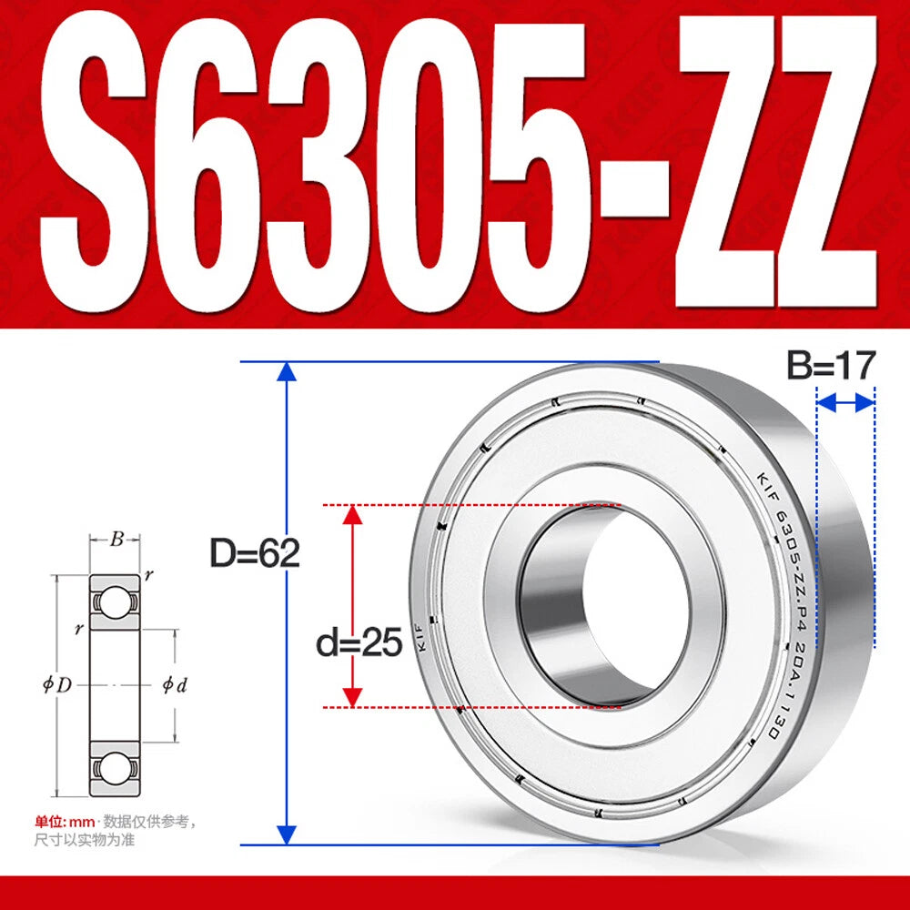 Miniature Stainless Deep Groove Ball Bearing Small Bearings Inner Dia-Ø 2mm-35mm