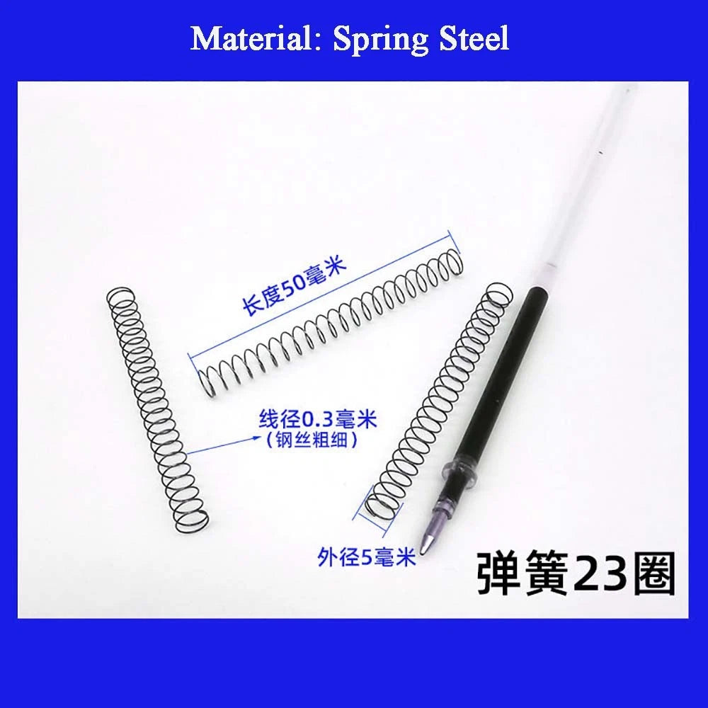 Spring Steel Small Compression Spring 0.2/0.3/0.4mm Wire Diameter 3-50mm Length