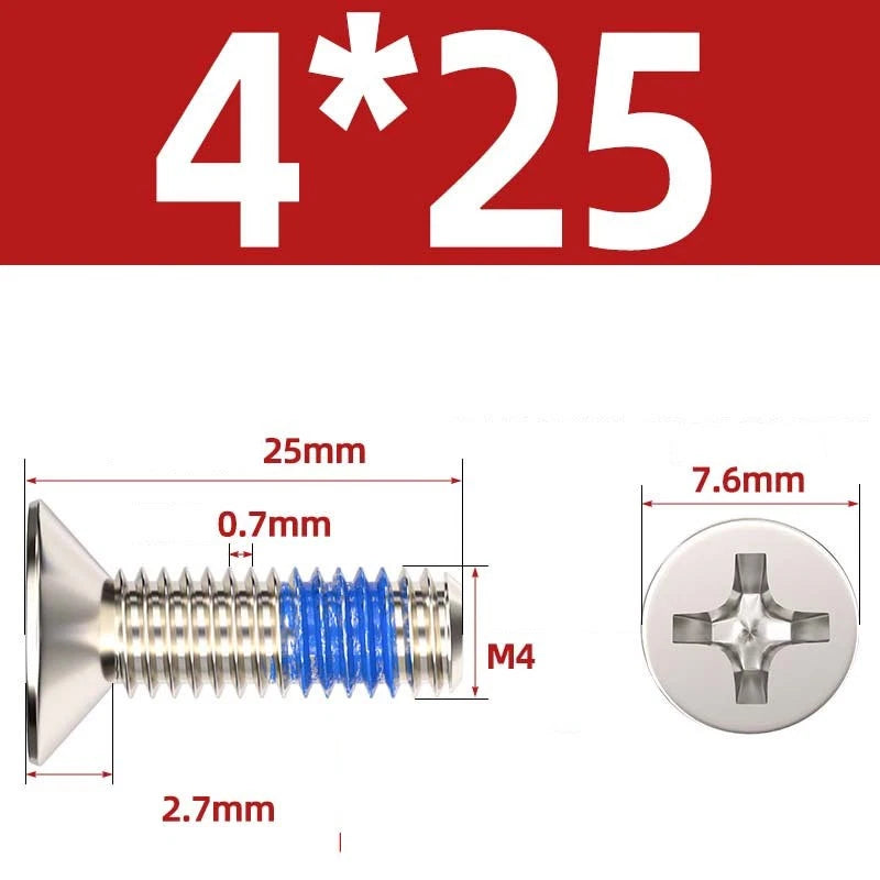 M1.2–M6 Phillips Flat Head Machine Screws | Carbon Steel | Black & Nickel Plated